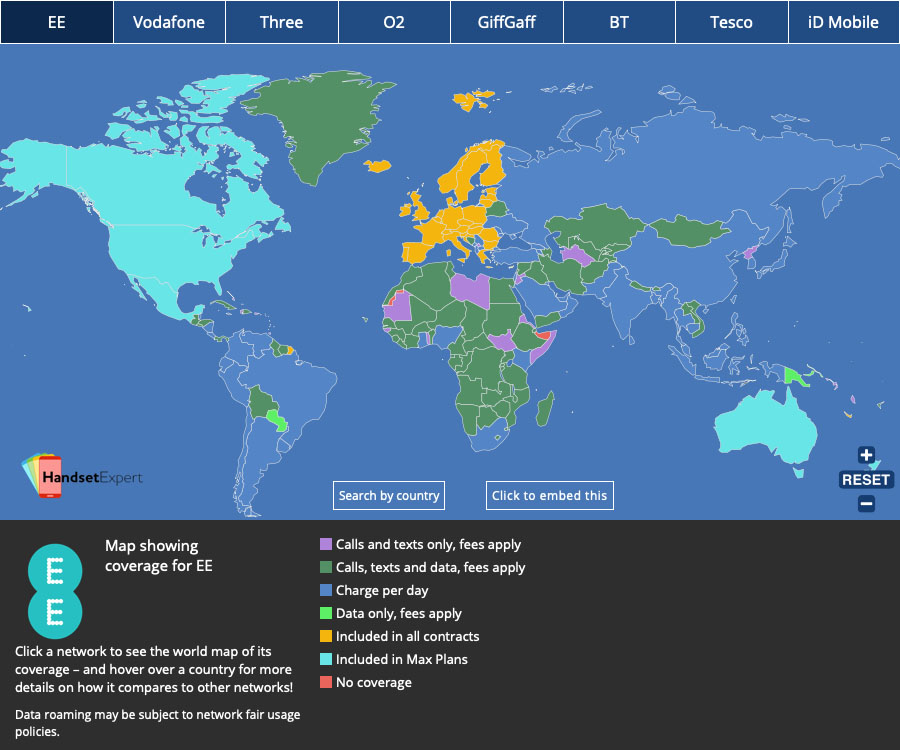 Interactive Roaming Map